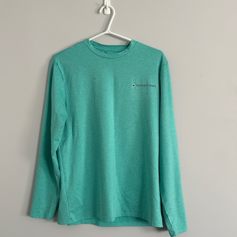 Vineyard Vines Mens Small Performance Long Sleeve Teal S